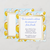 Een pensioen vieren kaart (Voorkant / Achterkant)