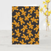 Een peperkoekje kaart (Gele Bloem)