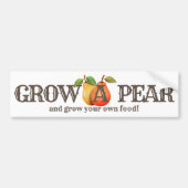 Een peren kweken bumpersticker (Voorkant)