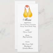 Een perfect Pair Wedding Menu (Voorkant / Achterkant)