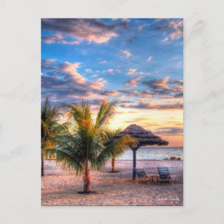 Een perfect strand briefkaart