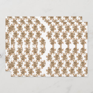 Een perfect symmetrische reflectie van een berg bedankkaart