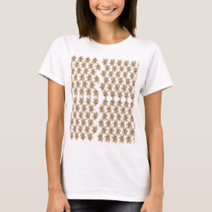 Een perfect symmetrische reflectie van een berg t-shirt
