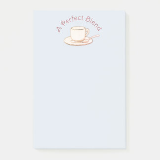 Een Perfecte Mix Elegante Crème Koffiekop Post-it® Notes