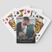 Een perfecte paring | Foto of bruiloft van Verlovi Pokerkaarten (Achterkant)