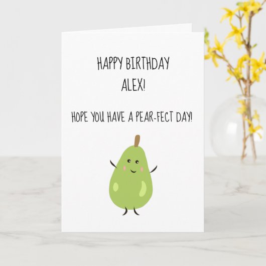 Een perfekte verjaardag kaart (Gele Bloem)