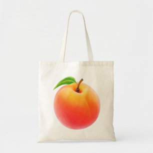 Eén perzik tote bag