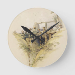 Een Perzisch waterwiel dat wordt gebruikt om water Ronde Klok