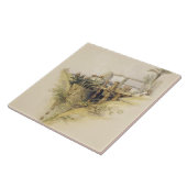 Een Perzisch waterwiel dat wordt gebruikt om water Tegeltje (Zijkant)