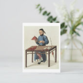 Een Pet maker, bord 51 uit 'The Costume of China', Briefkaart (Staand voorkant)