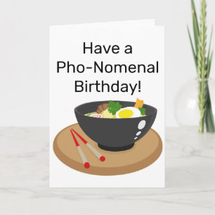 Een PHO-NOMENALE verjaardag Bedankkaart