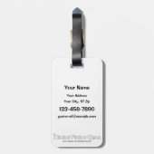 Een piekBagagelabel Bagagelabel (Achterkant verticaal)