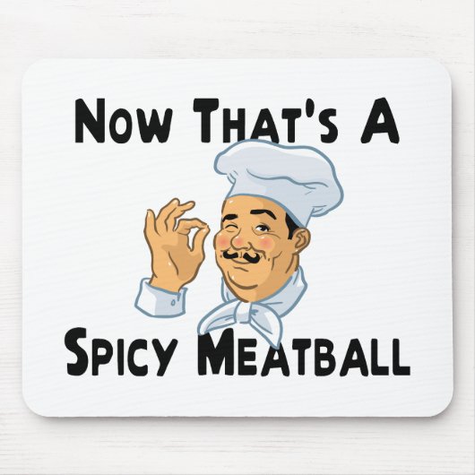Een pikante Meatball Muismat (Voorkant)
