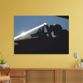 Een piloot bereidt de start voor canvas afdruk (Insitu (Woonkamer))