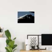 Een piloot bereidt de start voor poster (Thuiskantoor)