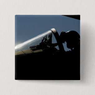 Een piloot bereidt de start voor vierkante button 5,1 cm