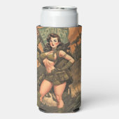 Een pin-up heldin in een post-apocalyptische werel (Seltzer Achterkant)