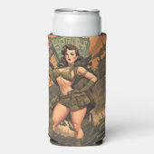 Een pin-up heldin in een post-apocalyptische werel (Seltzer Voorkant)