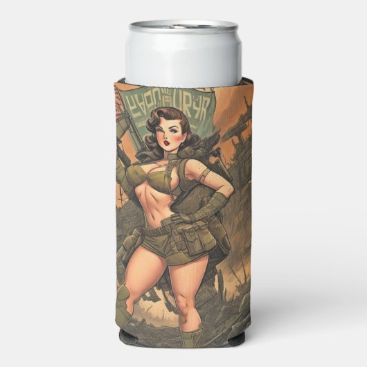 Een pin-up heldin in een post-apocalyptische werel (Seltzer Voorkant)