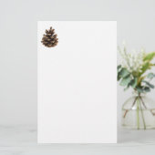 Eén pinecon briefpapier (Staand voorkant)