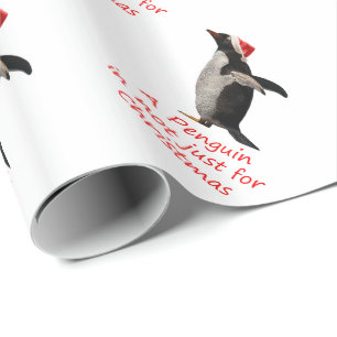 Een pinguïn is niet alleen voor kerstpapier cadeaupapier