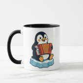 Een pinguïn speelt je als accordeon. mok (Links)