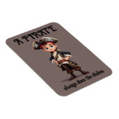 Een piraat doet de gerechten personaliseren magnee magneet (Rechterzijde)