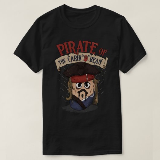Een piraatboon t-shirt (Design voorkant)