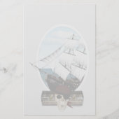 Een piraatschip briefpapier (Voorkant)