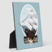 Een piraatschip fotoplaat (Zijkant)