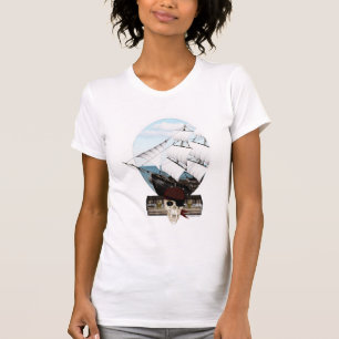 Een piraatschip t-shirt