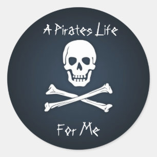 Een Piratenleven voor mij Ronde Sticker