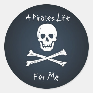 Een Piratenleven voor mij Ronde Sticker