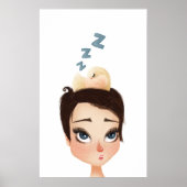 Een pixie die Birdie op een pixie aftikt Poster (Voorkant)