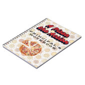 Een "pizza" het actie belangrijkste notitieboek (Linkerzijde)