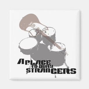 Een plaats om Strangers Band Elements T Shirt te b Magneet