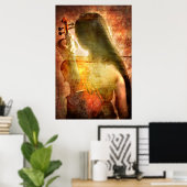 Een plaats om te rusten (Violin Art Poster) Poster (Thuiskantoor)