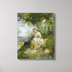 Een plaats voor reflectie canvas afdruk
