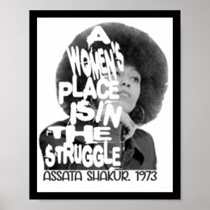Een plaats voor vrouwen - Ata Shakur Sticker Poster