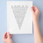 Een plak Pi-getallen Flyer (Hand)