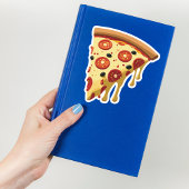 Een plakje Cheesy Peperoni Pizza Sticker