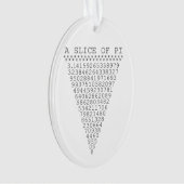 Een plakje Pi Grafiek Ornament (voorkant)