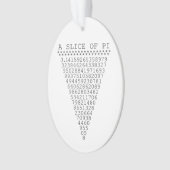 Een plakje Pi Grafiek Ornament (voorkant)