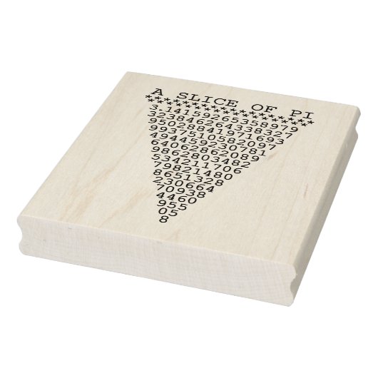 Een plakje Pi Rubberstempel (Stempel)