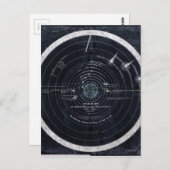 Een plan of kaart van het zonnestelsel (Voorkant / Achterkant)