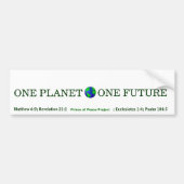 ÉÉN PLANET , ÉÉN TOEKOMST VAN HET PROJECT Prince O Bumpersticker (Voorkant)