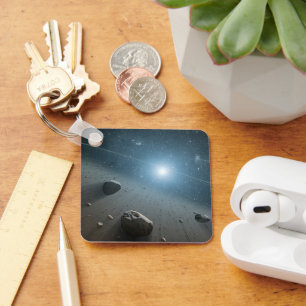 Een planetoïdengordel rond de heldere ster Vega. Sleutelhanger