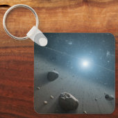 Een planetoïdengordel rond de heldere ster Vega. Sleutelhanger (Voorkant)