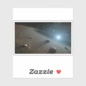 Een planetoïdengordel rond de heldere ster Vega. Sticker (Vel)