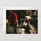 Een plek om het Poster van Bury Strangers te begra Briefkaart (Voorkant / Achterkant)